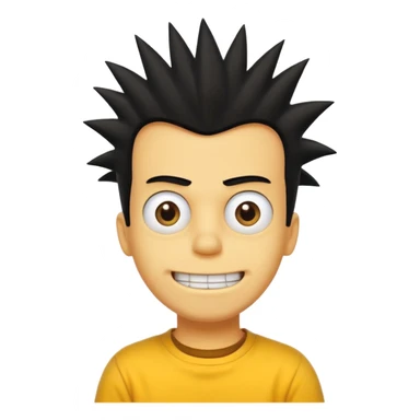 bart Simpson with yello shirt sticker