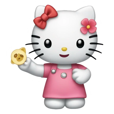 Hello kitty saying Muchas Gracias  sticker
