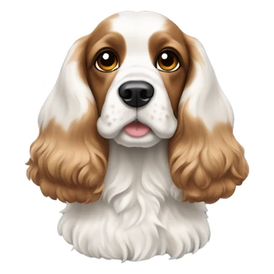 Cocker spaniel tricolor  sticker