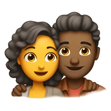 couple. hugging. love. sticker