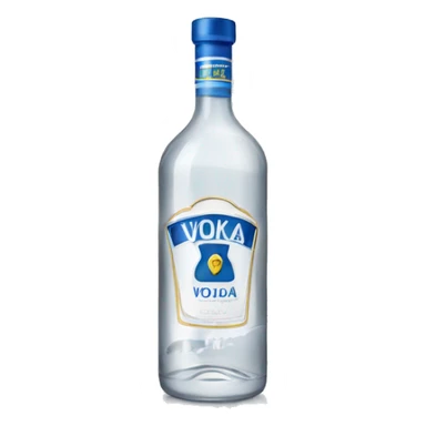 bottle of vodka sticker