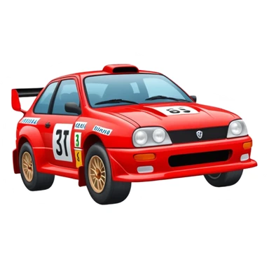 Une voiture de rally  sticker
