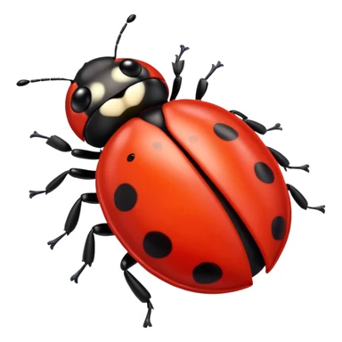red ladybug sticker