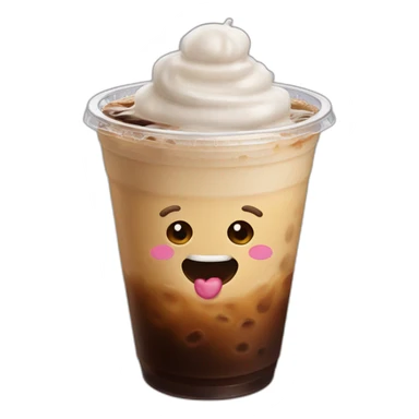 Joe Biden iced coffee with the gays sticker