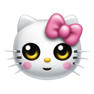 hello kitty cute blinking eye sticker