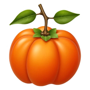 persimmon fruit smooth sticker