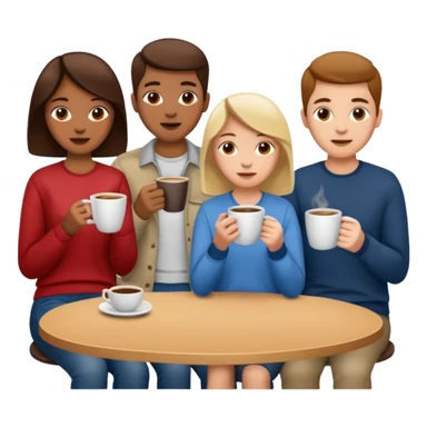 coffee drinkers sticker