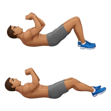side-view of guy doing decline-crunches sticker