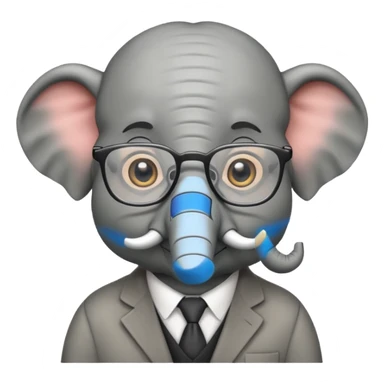 Une éléphante enseignante sticker