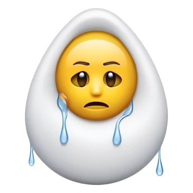 Crying emoji inside real madrid logo sticker