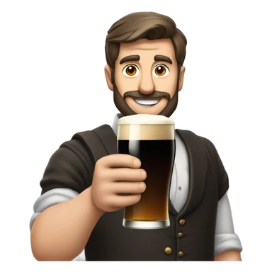 Full pint of Guinness like a true English geezer would drink sticker