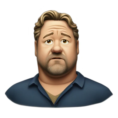 fat Russell Crowe sticker