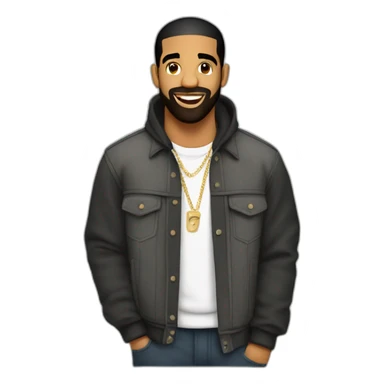 Drake qui chek Travis sticker
