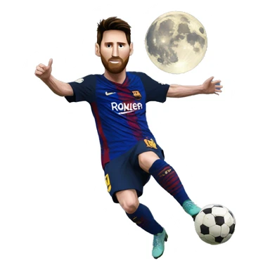 Messi en la Luna  sticker