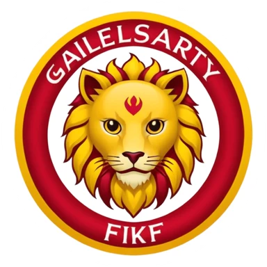 Türkiye futbol ligindeki Galatasaray fk futbol kulübünün logosunu yapar mısın sticker