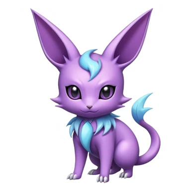 Cool Edgy Cute Shiny Ethereal Noibat-Espeon-Nidorino-hybrid  full body sticker
