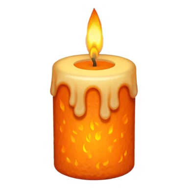 autumnal candle sticker