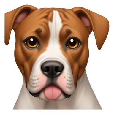 Boxer and pit bull mix sticker