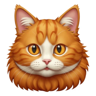 A high-resolution photo-realistic digital illustration of a ginger tabby cat sticker