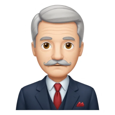 Oldstyle british vibe suit man sticker