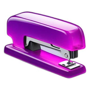stapler placed in jelly sticker