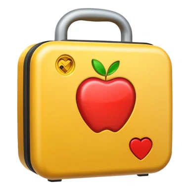 defibrillator, simple, bright, apple style emoji, no text sticker