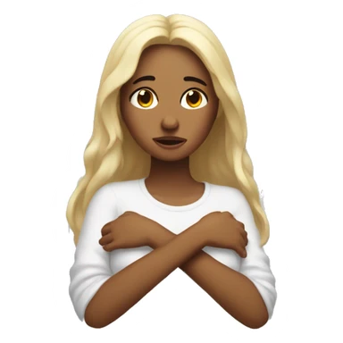 Crying magical woman with angel wings  sticker