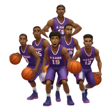 Excessive force basketball team  sticker