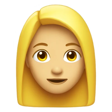 Emi emoji yellow sticker