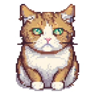 a tired cat because of work sticker