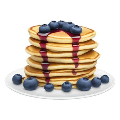 pancakes with blueberries  sticker