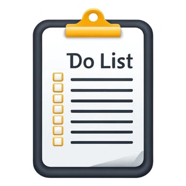 to do list icon. Transparent background sticker