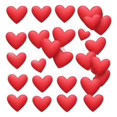 letter M made with hearts sticker