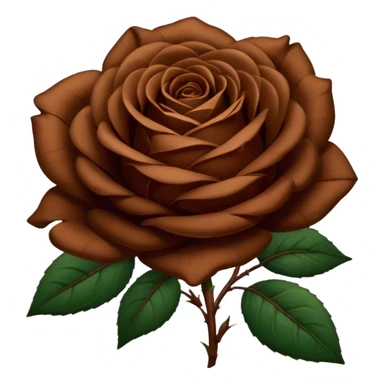 Brown roses with dark green leaves  sticker