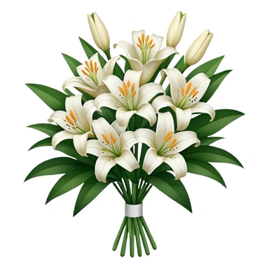 Big white bouquet of Lillie’s  sticker