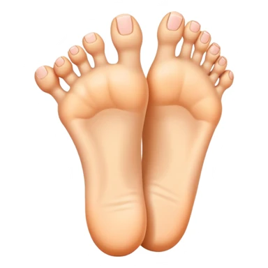 foot with toes widely splayed apart sticker