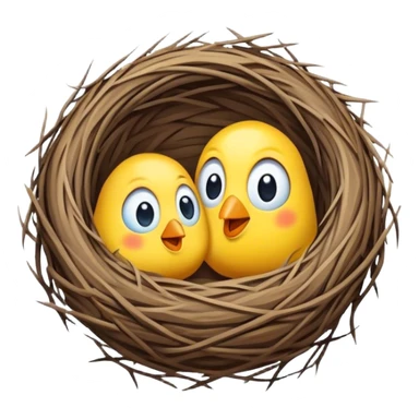 an empty nest sticker