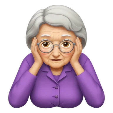 Grandma bent over sticker