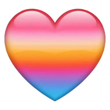 Ombré red orange yellow pink blue  heart 2016 vibes sticker