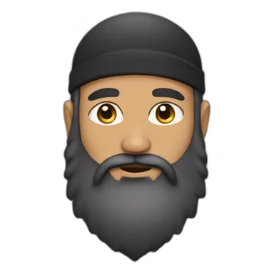muslim with big beard sticker