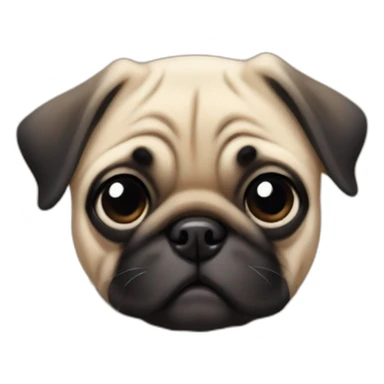 Puppy pug sticker