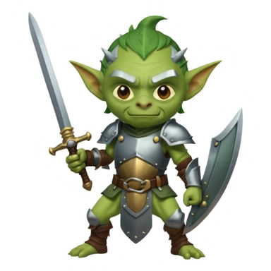 goblin soldier potrait  sticker