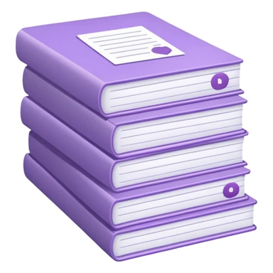 legal pale purple paperwork sticker