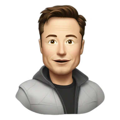 elon musk dans une fusee sticker
