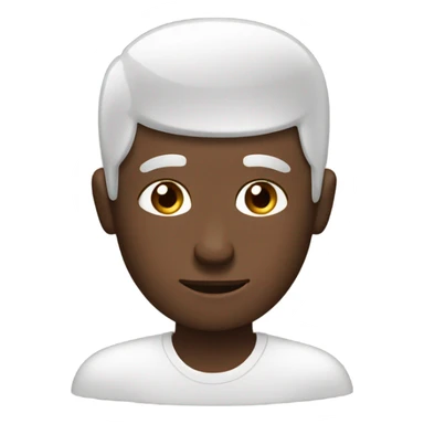 Light-eyed dark-skinned white man making coffee sticker