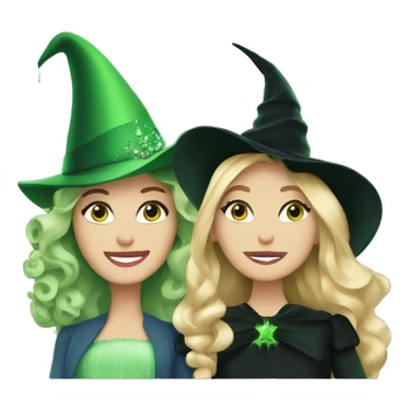 Glinda and elphaba at the movies  sticker