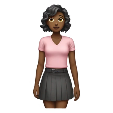 femboy in skirt sticker