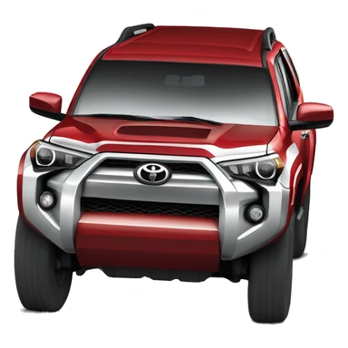 Toyota 4runner color rojo  sticker