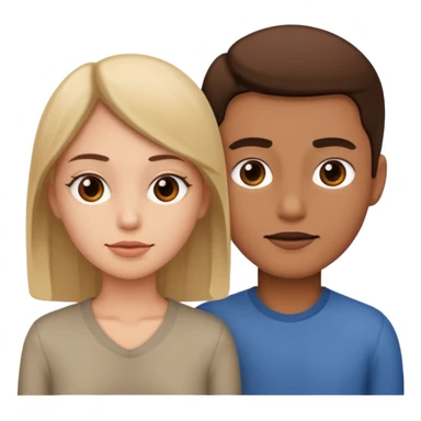 2 heads talking sticker