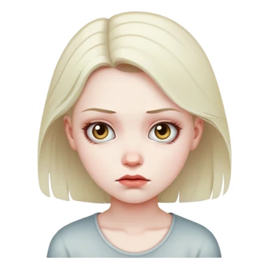 Girl with bad character sticker